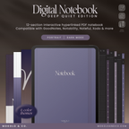 Digital Notebook — Dark Mode