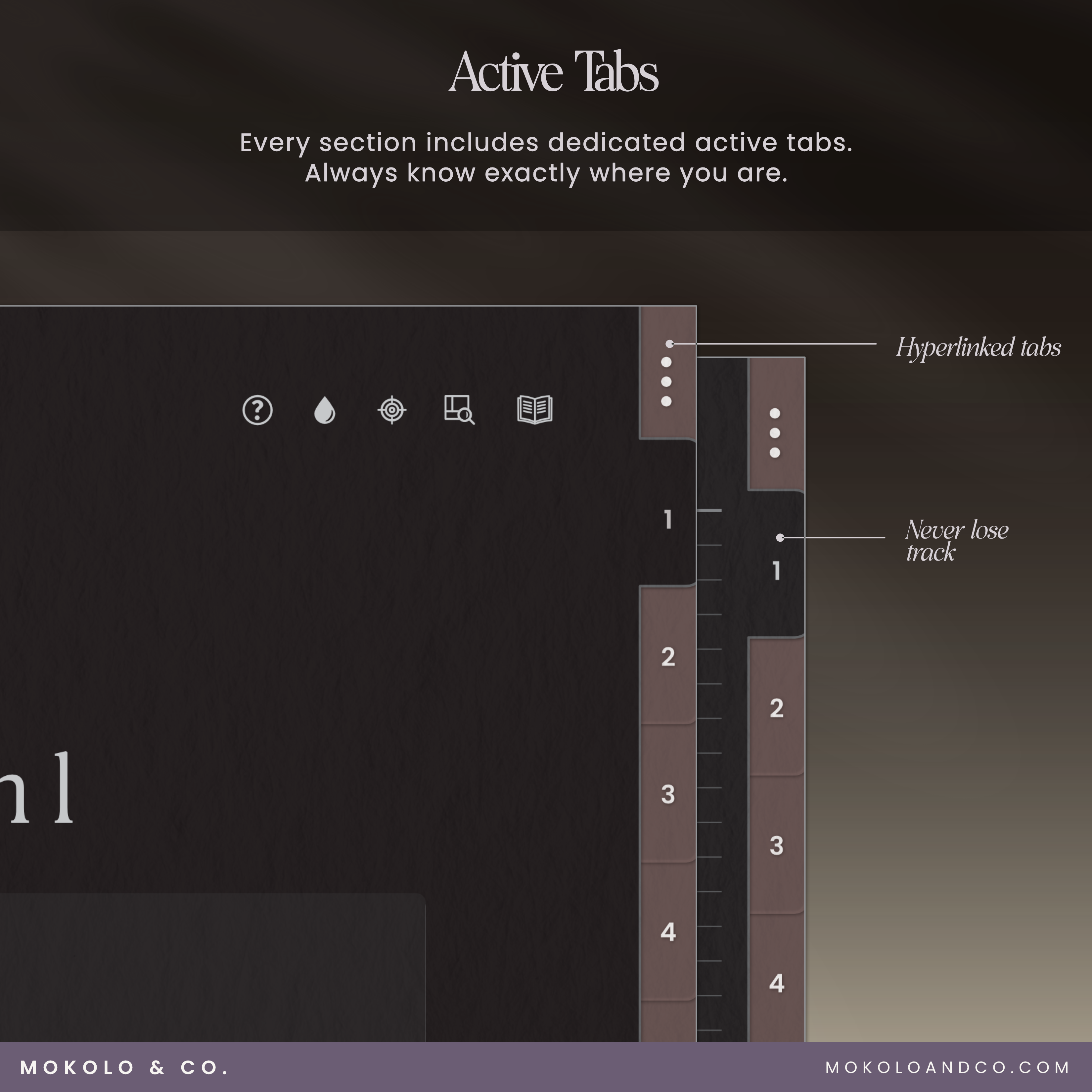 Digital Notebook — Dark Mode