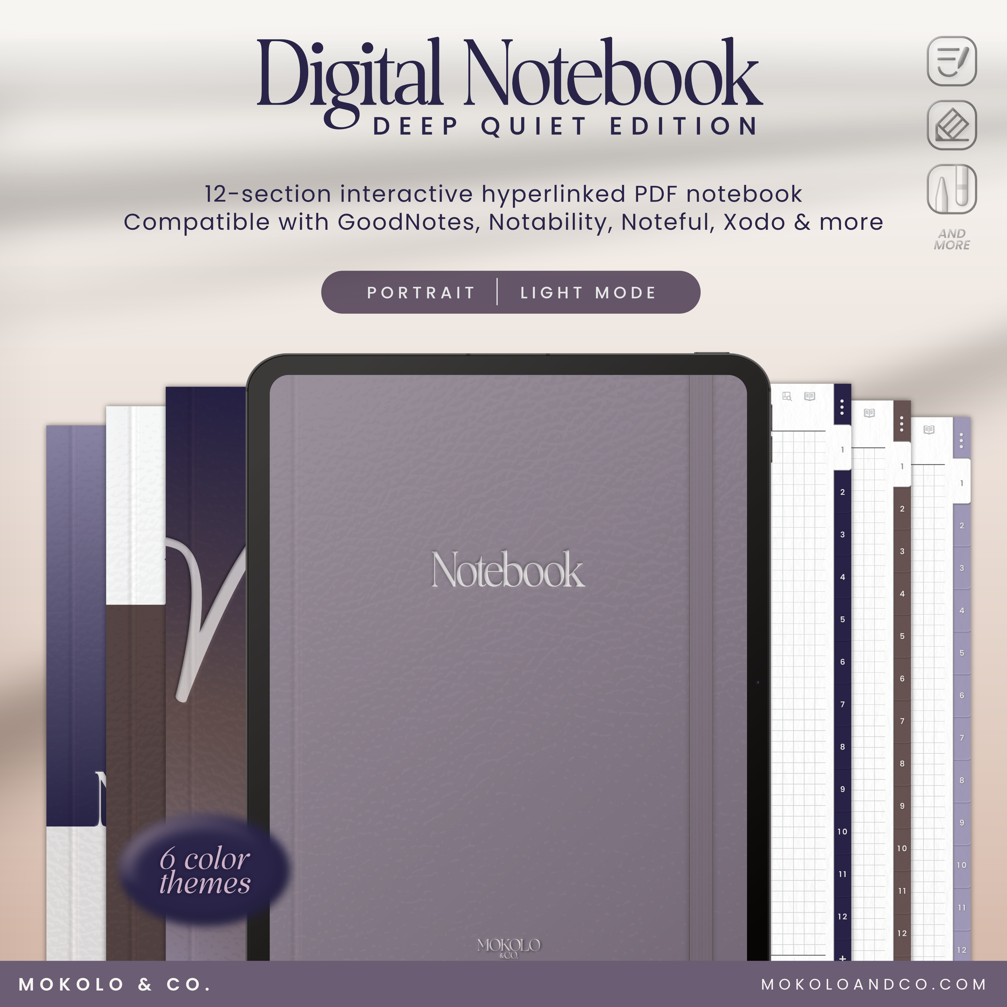 Digital Notebook — Light Mode